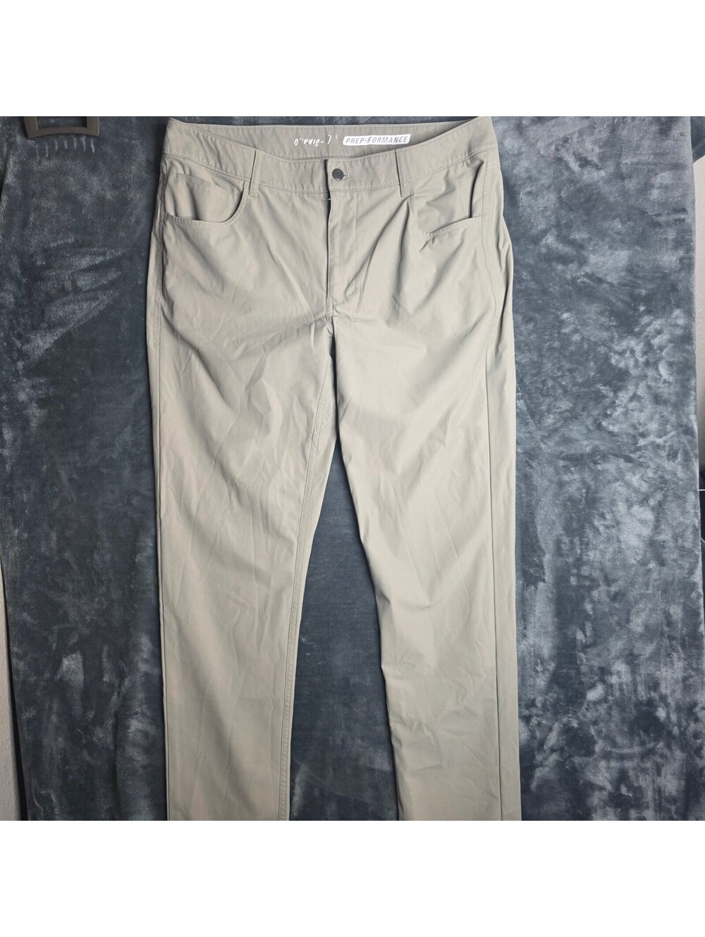 Johnnie-O Prep-Formance Pants mens 36 Cross Country Performance Chino Golf Beige